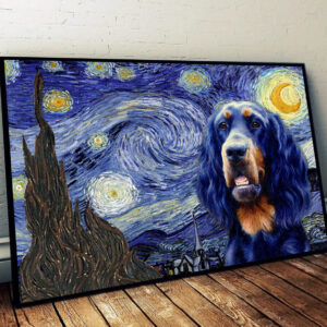 Gordon Setter Poster Matte Canvas Dog Wall Art Prints Painting On Canvas 1