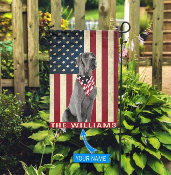 Great Dane Personalized Garden Flag – Personalized Dog Garden Flags – Dog Flags Outdoor