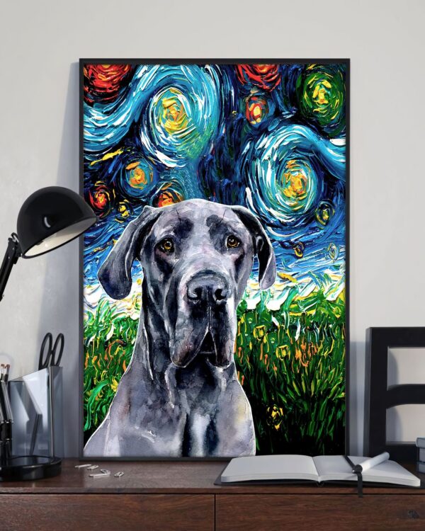 Great Dane Poster & Matte Canvas – Dog Canvas Art – Poster To Print – Gift For Dog Lovers