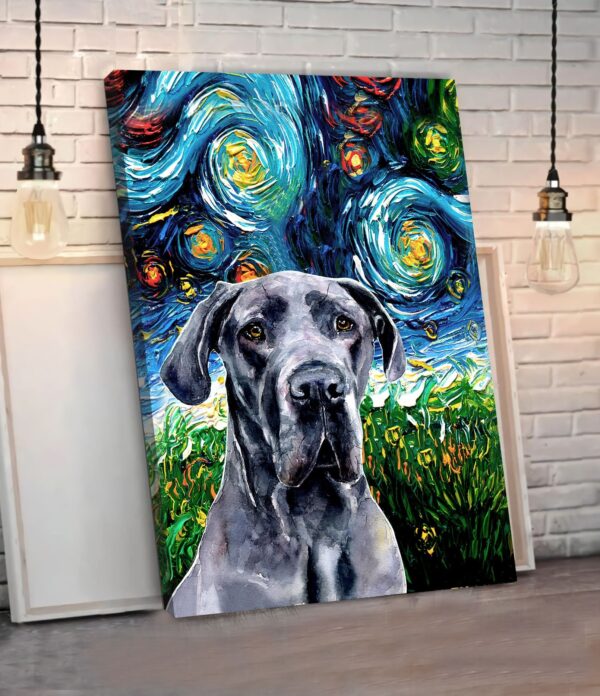 Great Dane Poster & Matte Canvas – Dog Canvas Art – Poster To Print – Gift For Dog Lovers