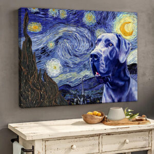 Great Dane Poster Matte Canvas Dog Wall Art Prints Painting On Canvas 2