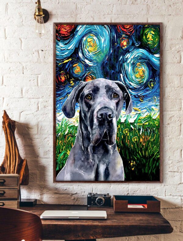 Great Dane Poster & Matte Canvas – Poster To Print – Gift For Dog Lovers