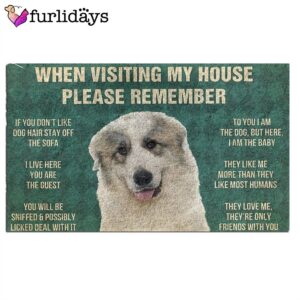 Great Pyrenees House Rules Doormat s Rules Doormat Funny Doormat Dog Memorial Gift 2
