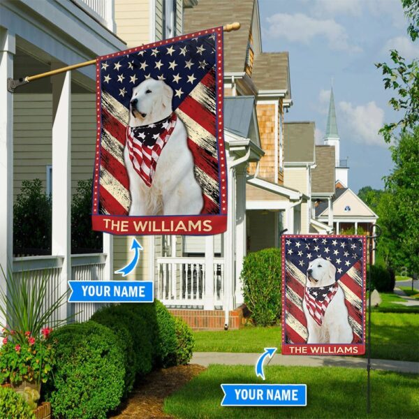 Great Pyrenees Personalized Garden Flag – Custom Dog Garden Flags – Dog Flags Outdoor