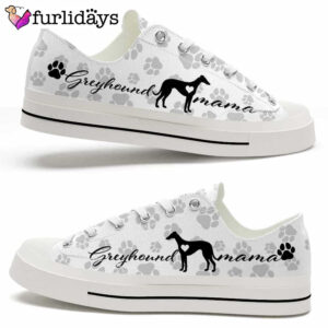 Greyhound Paws Pattern Low Top Shoes 1