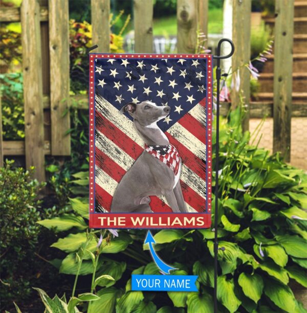 Greyhound Personalized Flag – Custom Dog Garden Flags – Dog Flags Outdoor