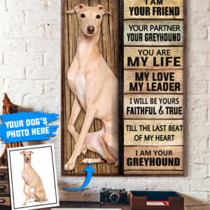 Greyhound Personalized Poster Canvas Dog Canvas Wall Art Dog Lovers Gifts For Him Or Her 1