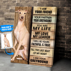 Greyhound Personalized Poster Canvas Dog Canvas Wall Art Dog Lovers Gifts For Him Or Her 2