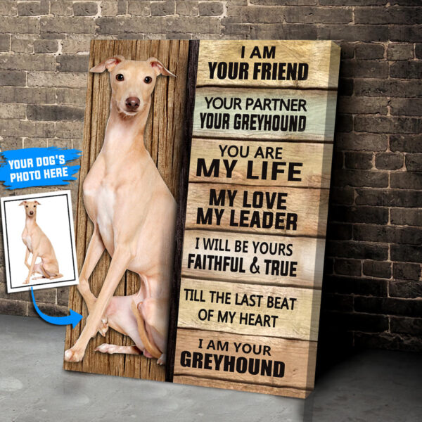 Greyhound Personalized Poster & Canvas – Dog Canvas Wall Art – Dog Lovers Gifts For Him Or Her