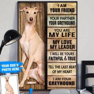 Greyhound Personalized Poster Canvas Dog Canvas Wall Art Dog Lovers Gifts For Him Or Her 3