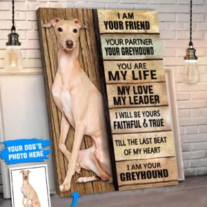 Greyhound Personalized Poster Canvas Dog Canvas Wall Art Dog Lovers Gifts For Him Or Her 4