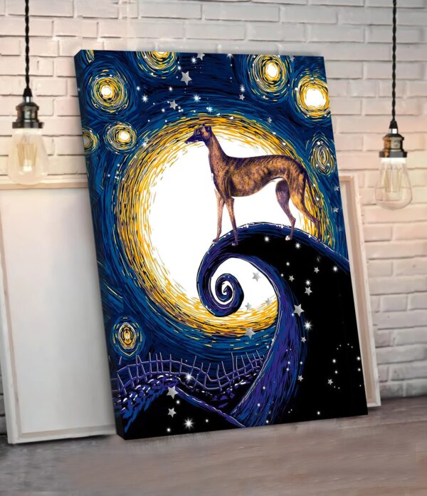 Greyhound Poster & Canvas – Dog Canvas Wall Art – Dog Lovers Gifts For Him Or Her