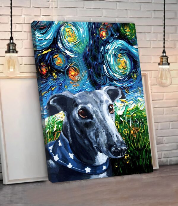 Greyhound Poster & Matte Canvas – Dog Canvas Art – Poster To Print – Gift For Dog Lovers