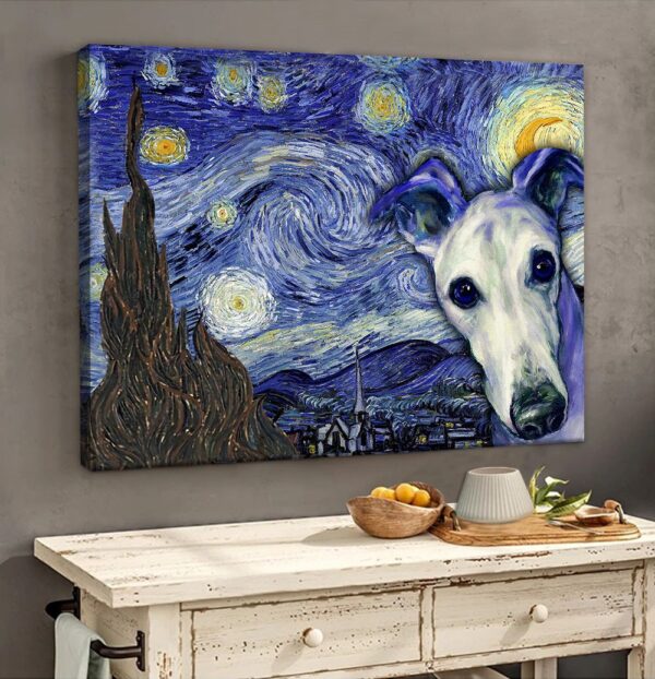 Greyhound Poster & Matte Canvas – Poster To Print – Gift For Dog Lovers
