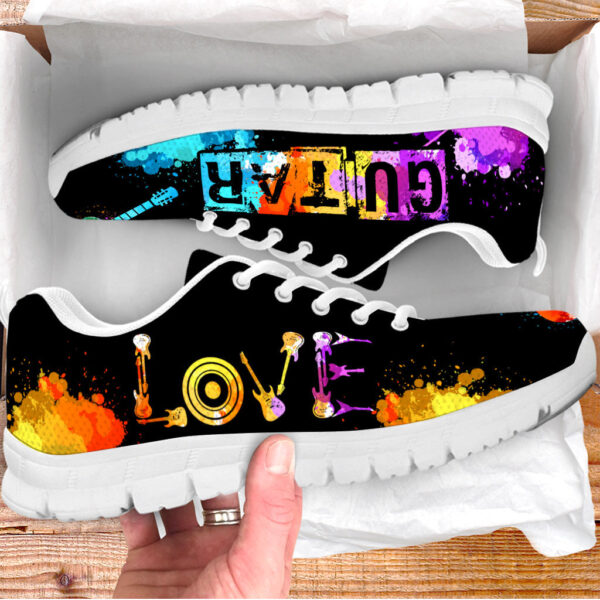 Guitar Love Art Shoes Music Sneaker Walking Running Shoes – Best Gift For Men And Women