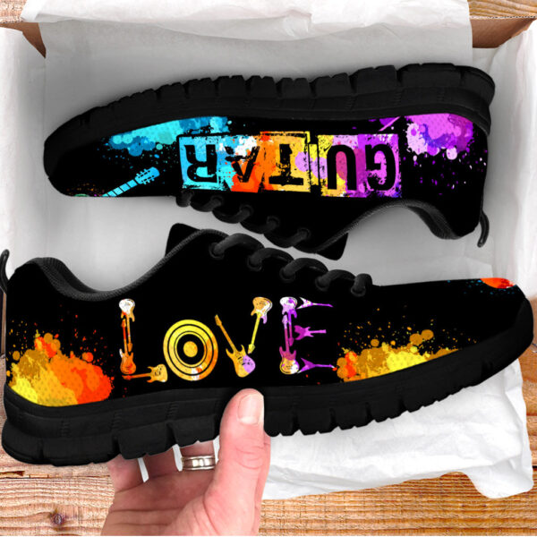 Guitar Love Art Shoes Music Sneaker Walking Running Shoes – Best Gift For Men And Women