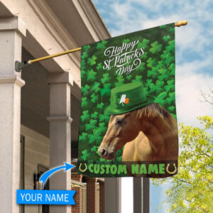 Happy St.Patrick s Day Horse Personalized Garden Flag Flags For The Garden Outdoor Decoration 2