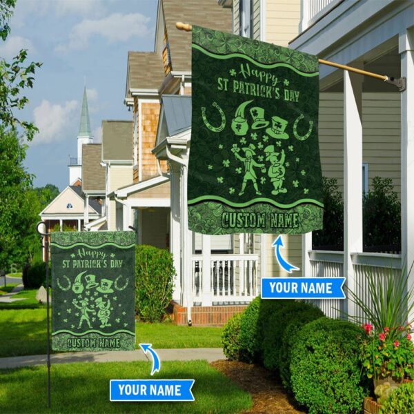 Happy St Patrick’s Day-Horse Personalized Flag – Flags For The Garden – Outdoor Decoration