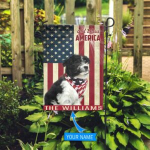 Havanese God Bless America Personalized Flag Custom Dog Garden Flags Dog Flags Outdoor 2