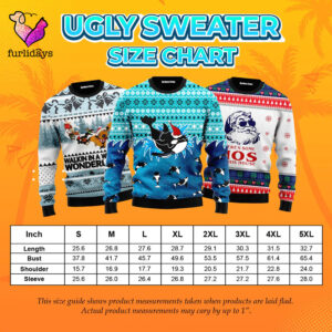 Havanese Hologram Color Ugly Christmas Sweater Gift For Dog Lovers Unisex Crewneck Sweater 6