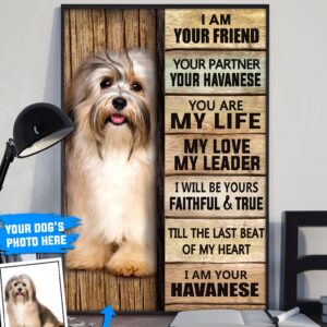 Havanese Personalized Poster Canvas Dog Canvas Wall Art Dog Lovers Gifts For Him Or Her 3