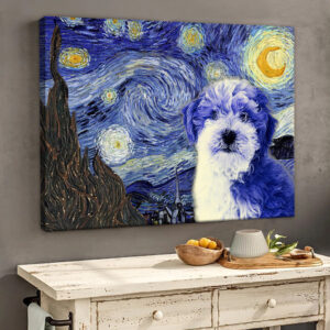 Havapoo Poster Matte Canvas Dog Wall Art Prints Painting On Canvas 2
