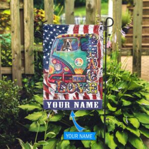 Hippie Bulldog Personalized Flag Flags For The Garden Outdoor Decoration 3