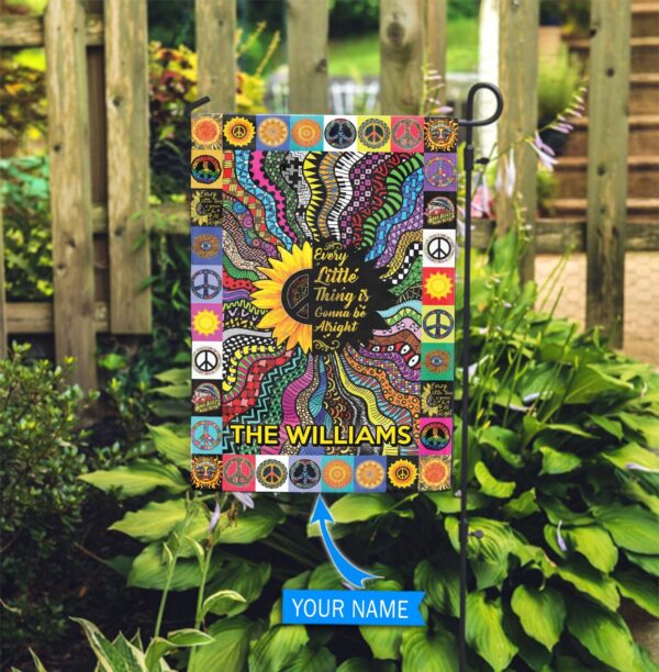 Hippie Custom Flag – Flags For The Garden – Outdoor Decoration