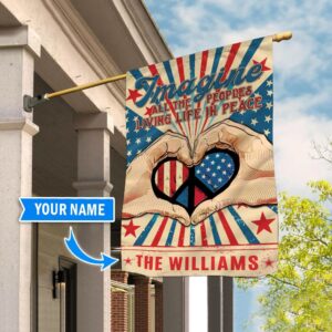 Hippie Personalized Custom House Flag Flags For The Garden Outdoor Decoration 1
