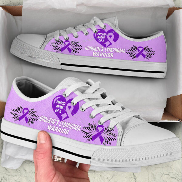 Hodgkin’s Lymphoma Shoes Warrior Low Top Shoes – Best Gift For Men And Women – Cancer Awareness Shoes