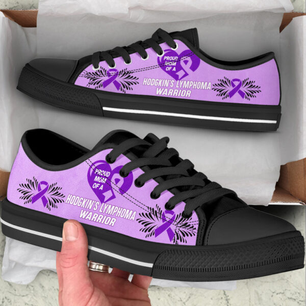Hodgkin’s Lymphoma Shoes Warrior Low Top Shoes – Best Gift For Men And Women – Cancer Awareness Shoes