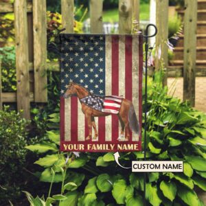 Horse American Personalized Flag Flags For The Garden Outdoor Decoration 3