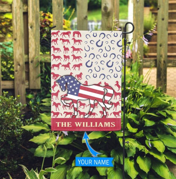 Horse Garden Flag Personalized – Flags For The Garden – Outdoor Decoration