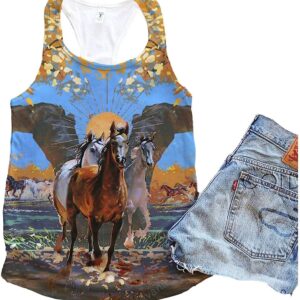 Horse Love To Ride Tank Top Summer Casual Tank Tops For Women Gift For Young Adults 1 gfe3vn