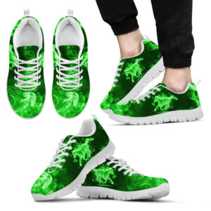 Horse Neon Green Shoes Sneaker Tennis Walking Shoes Best Gift For Horse Trainer Horse Lover 2