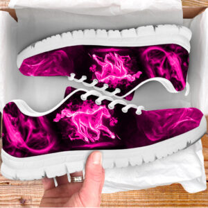 Horse Neon Pink Shoes Sneaker Tennis…