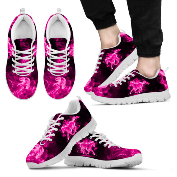 Horse Neon Pink Shoes Sneaker Tennis Walking Shoes – Best Gift For Horse Trainer, Horse Lover