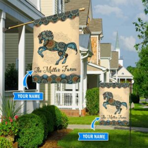 Horse Personalized Flag 1 Flags For The Garden Outdoor Decoration 1