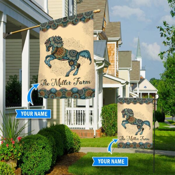 Horse Personalized Flag 1 – Flags For The Garden – Outdoor Decoration