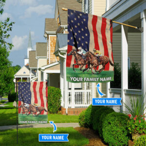 Horse Racing Personalized Flag Flags For The Garden Outdoor Decoration 1