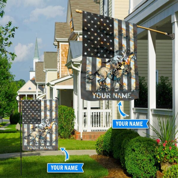 Horse Racing Personalized Garden Flag – Flags For The Garden – Outdoor Decoration