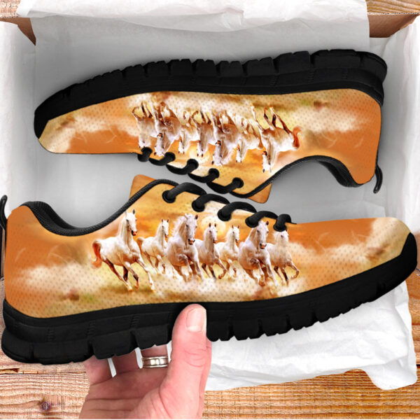Horse Sunset Background Shoes Sneaker Tennis Walking Shoes – Best Gift For Horse Trainer, Horse Lover