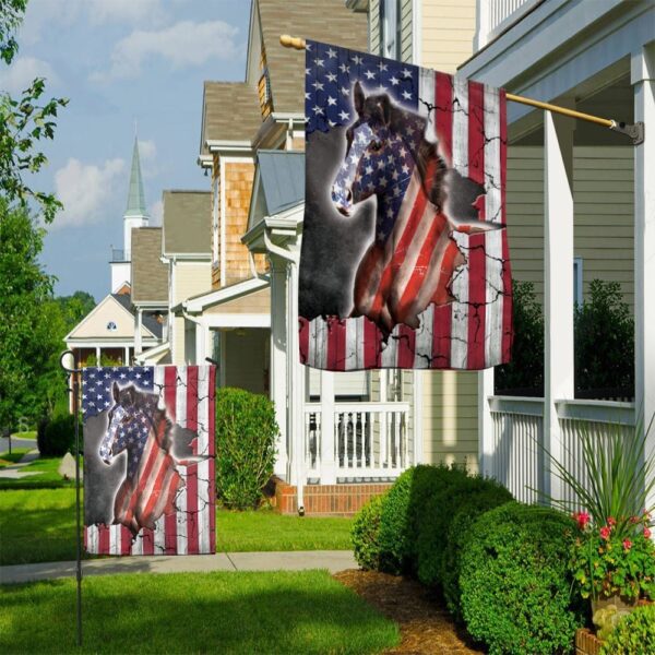 Horse Usa Garden Flag – Flags For The Garden – Backyard Outdoor Flag