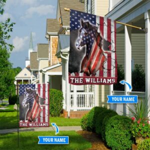 Horse Usa Personalized House Flag Flags For The Garden Outdoor Decoration 1