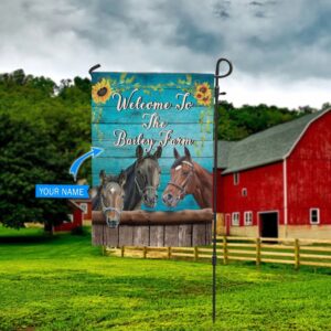 Horses Welcome To The Farm Personalized…