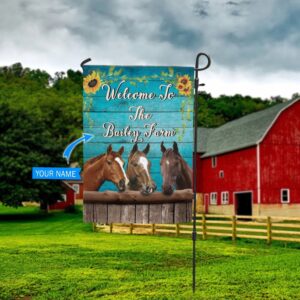 Horses Welcome To The Farm Personalized…