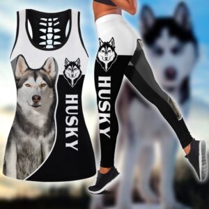Husky Cool Sport Hollow Tanktop Legging Set Outfit Casual Workout Sets Dog Lovers Gifts For Him Or Her 1 qhvqip