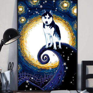 Husky Poster Canvas Dog Canvas Wall Art Dog Lovers Gifts For Him Or Her 2