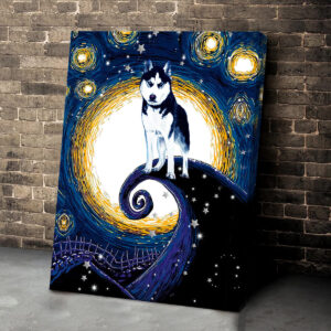 Husky Poster Canvas Dog Canvas Wall Art Dog Lovers Gifts For Him Or Her 3