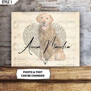 I Never Had No One That I Could Count On Dog Horizontal Canvas Wall Art Canvas Gift For Dog Lovers 1